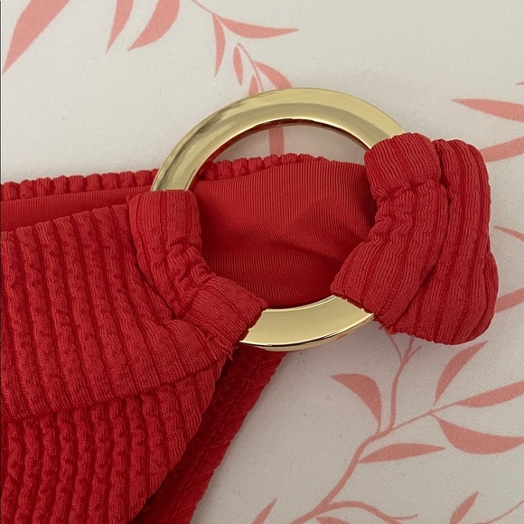 🎄Monday Swimwear Vibrant Red Bikini Bottom size 14 - Picture 3 of 10